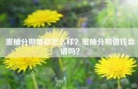 蜜柚分期借款怎么样？蜜柚分期借钱靠谱吗？