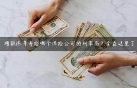 增额终身寿险哪个保险公司的利率高？全在这里了