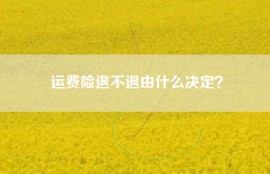 运费险退不退由什么决定？