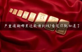 严重逾期哪里还能借到钱?看完你就知道了