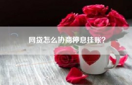网贷怎么协商停息挂账？