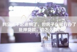 网贷还不起逾期了，但房子在银行办了抵押贷款，会怎么样？