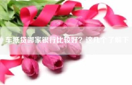 车抵贷哪家银行比较好？这几个了解下