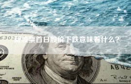 新股票首日股价下跌意味着什么？
