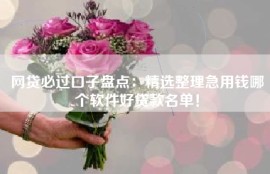 网贷必过口子盘点：精选整理急用钱哪个软件好贷款名单！