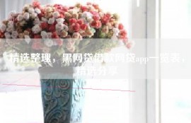 精选整理，黑网贷借款网贷app一览表，精选分享
