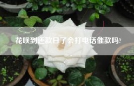 花呗到还款日了会打电话催款吗?
