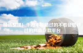 精选整理！千万不能错过的不看征信秒过的网贷贷款平台