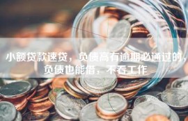 小额贷款速贷，负债高有逾期必通过的，负债也能借，不看工作