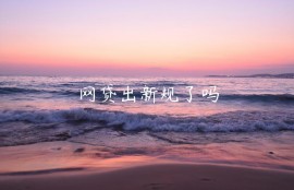 网贷出新规了吗