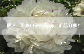 整理一份黑口子网贷app，汇总分享！