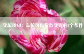 买车须知：车位可以贷款买到的5个条件