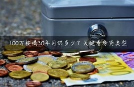 100万按揭30年月供多少？关键看房贷类型