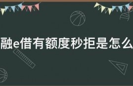 工行融e借有额度秒拒是怎么回事