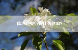 降准对央行有什么影响？