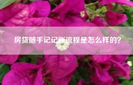 房贷随手记记账流程是怎么样的？