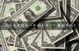 10万元买国债一年利息多少？赚的多吗？