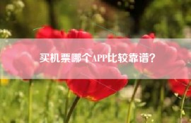 买机票哪个APP比较靠谱？