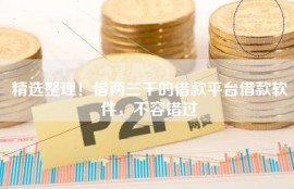 精选整理！借两三千的借款平台借款软件，不容错过
