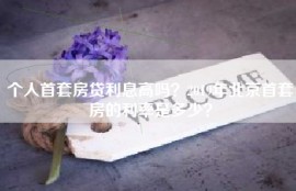 个人首套房贷利息高吗？2019年北京首套房的利率是多少？