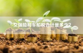 交强险和车船税合计是多少？