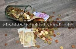 小象优品是正规贷款平台吗（小象优品贷款需什么条件）