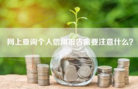 网上查询个人信用报告需要注意什么？