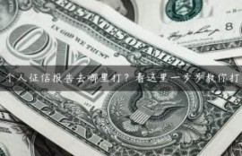 个人征信报告去哪里打？看这里一步步教你打