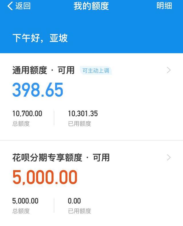 芝麻信用分750，花呗额度10700，网商贷70000，借呗没有，你呢