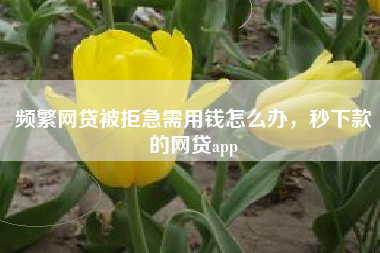 频繁网贷被拒急需用钱怎么办，秒下款的网贷app