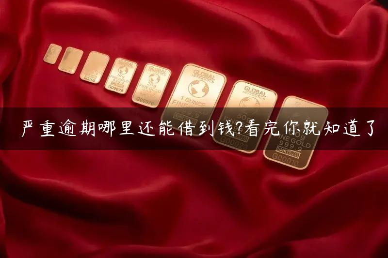 严重逾期哪里还能借到钱?看完你就知道了