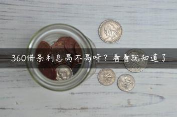 360借条利息高不高呀？看看就知道了