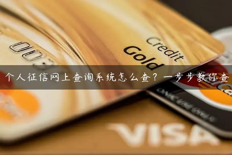 个人征信网上查询系统怎么查？一步步教你查