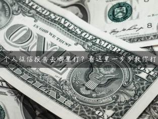 个人征信报告去哪里打？看这里一步步教你打