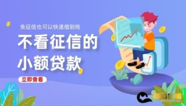 不看征信的小额贷款 哪个可以快速借到钱