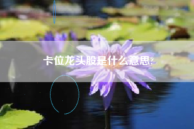 卡位龙头股是什么意思?