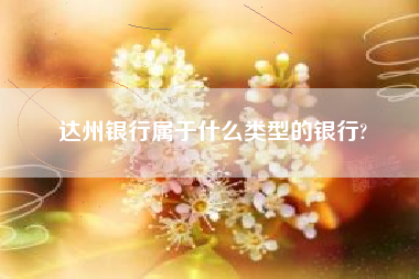 达州银行属于什么类型的银行?