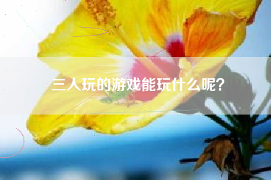 三人玩的游戏能玩什么呢？