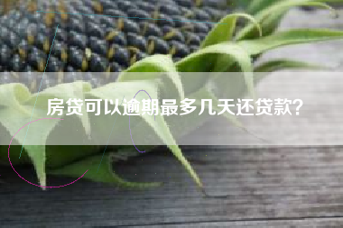 房贷可以逾期最多几天还贷款？