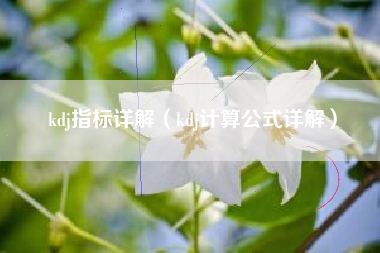kdj指标详解（kdj计算公式详解）