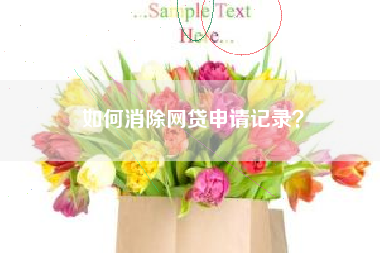 如何消除网贷申请记录？