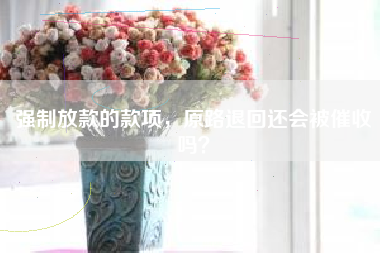 强制放款的款项，原路退回还会被催收吗？