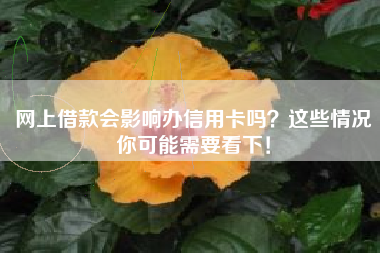 网上借款会影响办信用卡吗？这些情况你可能需要看下！