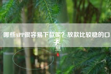 哪些APP很容易下款呢？放款比较稳的口子