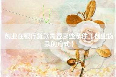 创业在银行贷款需要哪些条件（创业贷款的方式）