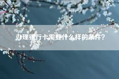 办理银行卡需要什么样的条件？
