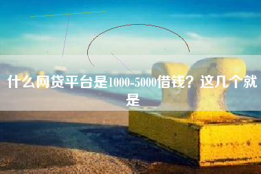 什么网贷平台是1000-5000借钱？这几个就是