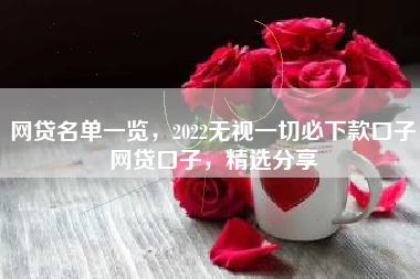 网贷名单一览，2022无视一切必下款口子网贷口子，精选分享