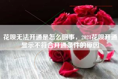 花呗无法开通是怎么回事，2021花呗开通显示不符合开通条件的原因