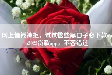 网上借钱被拒，试试这些黑口子必下款app2022贷款app，不容错过